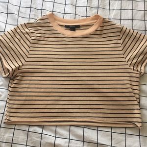 forever 21 striped salmon shirt